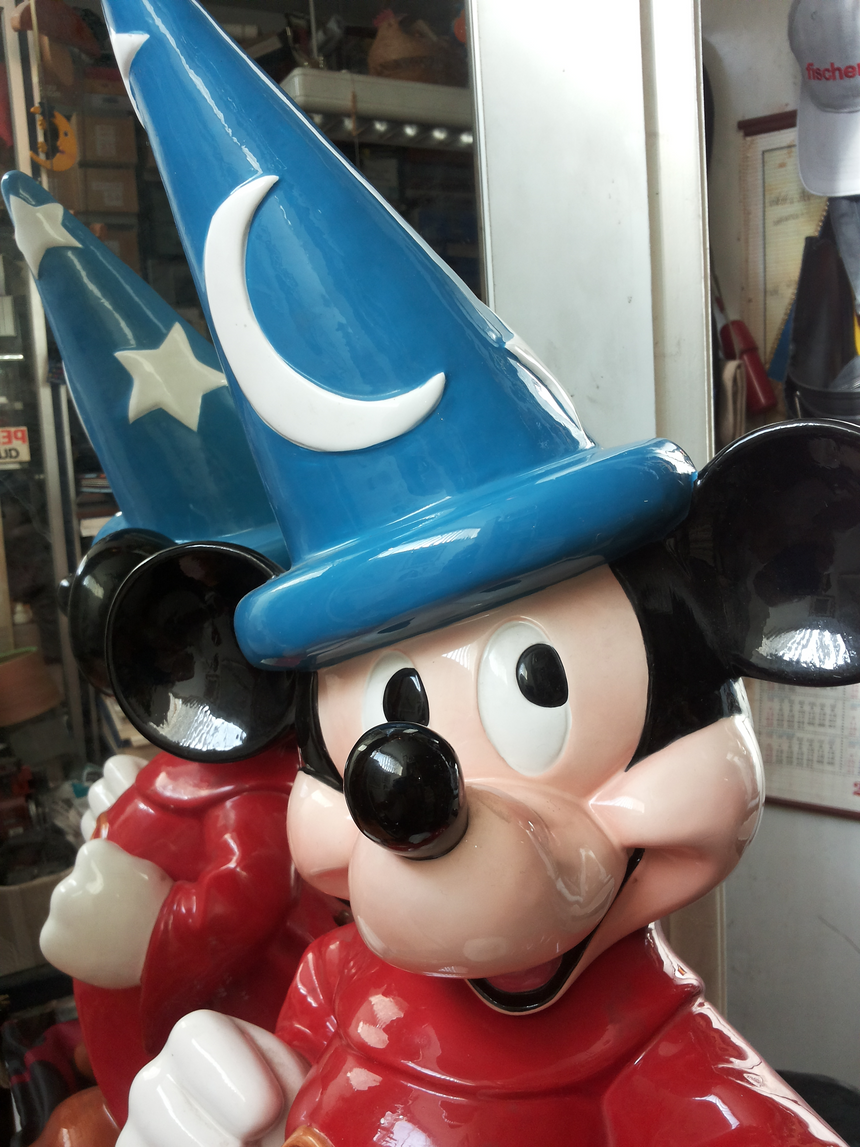 Walt Disney Fantasia Mickey Mouse statua di ceramica