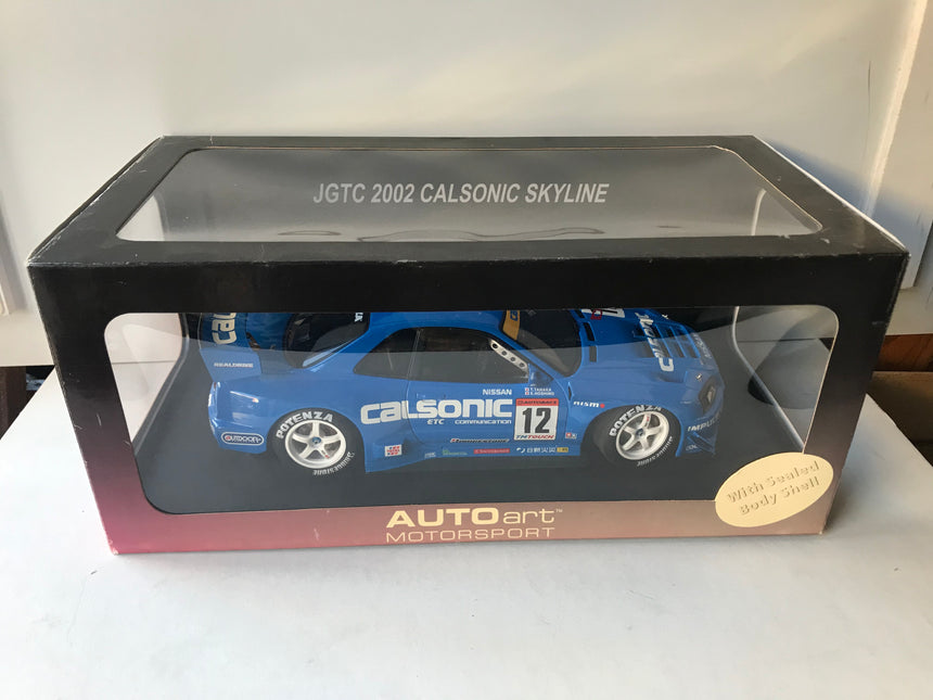 Autoart Nissan Skyline R34 GTR JGTC 2002 Calsonic 1:18 - 80276