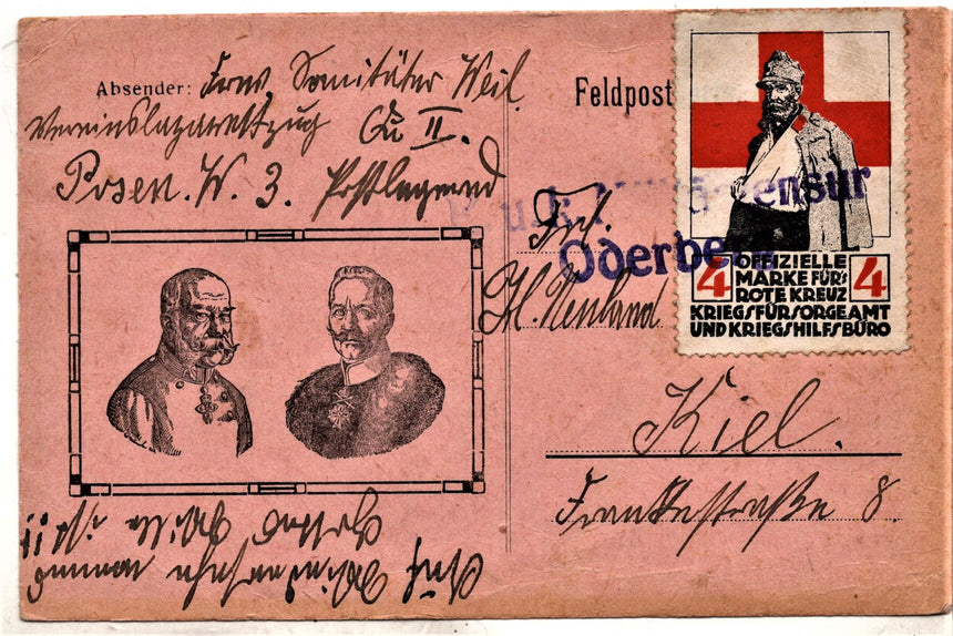 Cartolina antica Francesco Giuseppe - Franz Josef - Feldpost