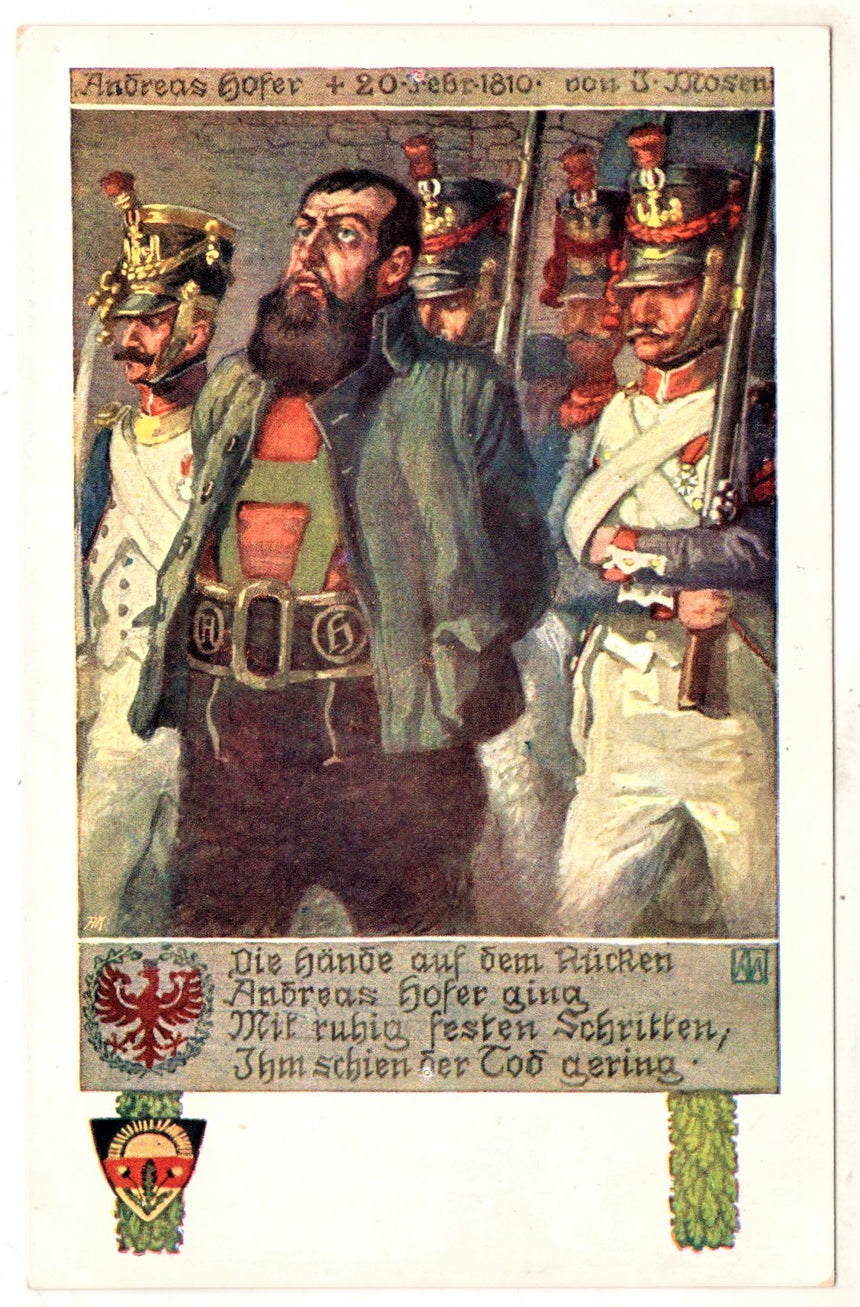 Cartolina antica Cartolina politica Sudtirol - Andreas Hofer - Schulverein Nr. 620