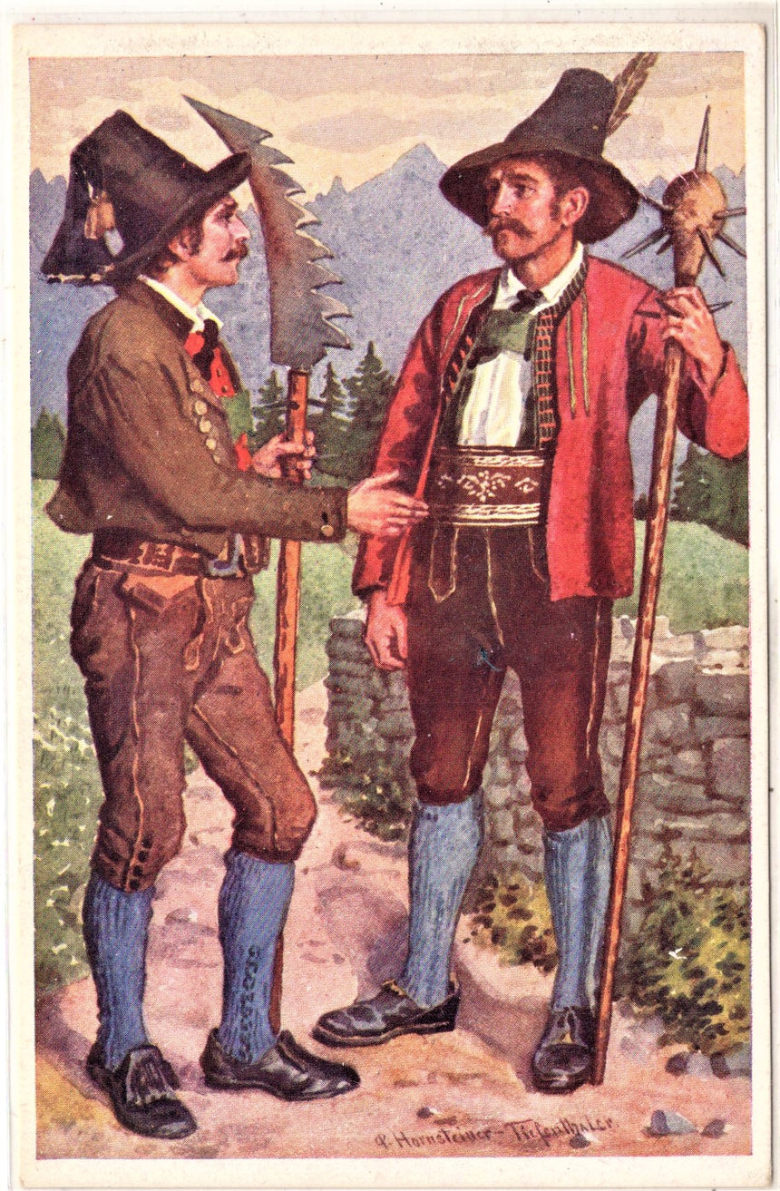 Cartolina antica Cartolina politica Sudtirol - Senseler aus Volders