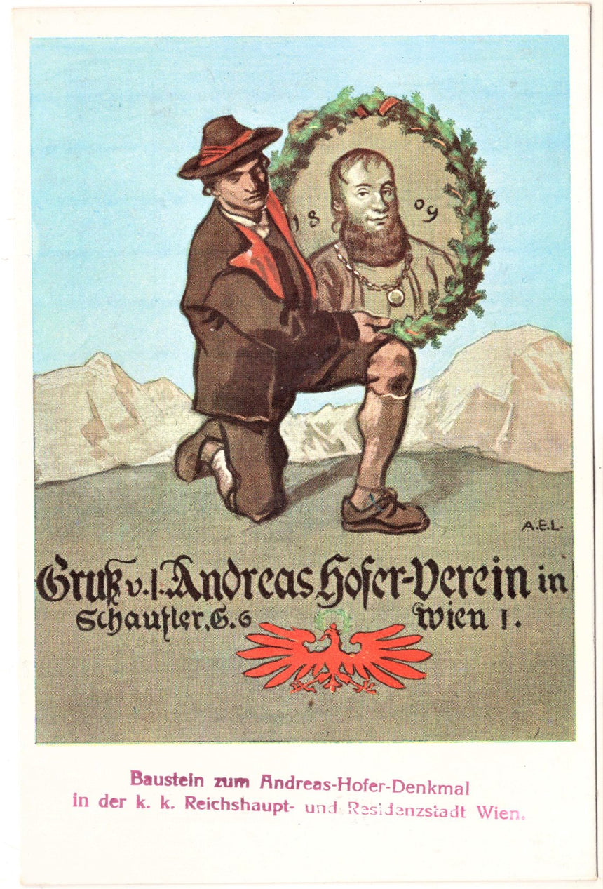 Cartolina antica Cartolina politica Sudtirol - Andreas Hofer