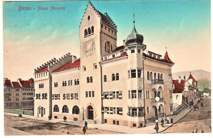 Cartolina antica Bolzano - Il nuovo museo civico