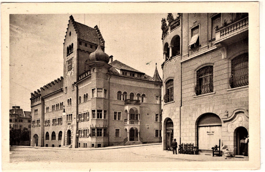 Cartolina antica Bolzano - Il museo civico