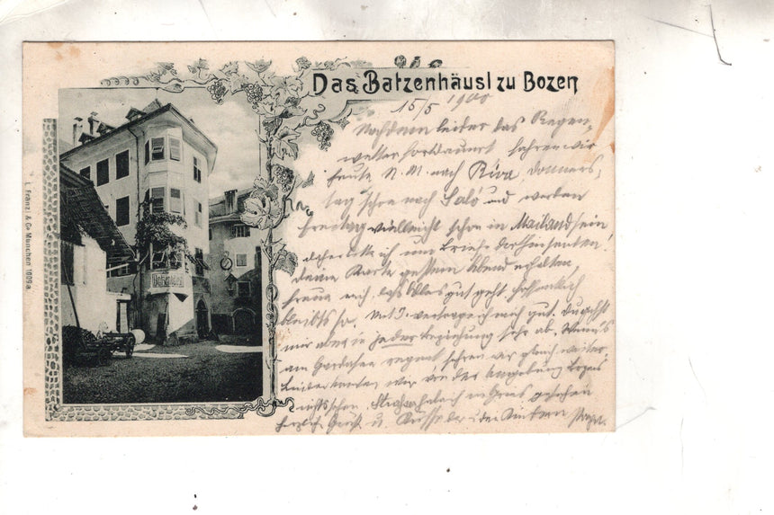 Cartolina antica Batzenhäusl - Bolzano