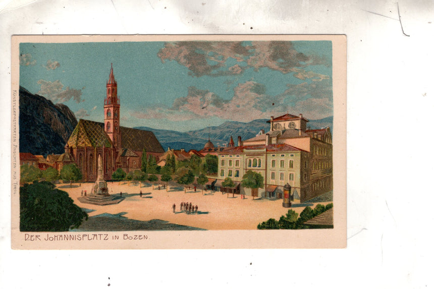 Cartolina antica Bolzano - Johannisplatz
