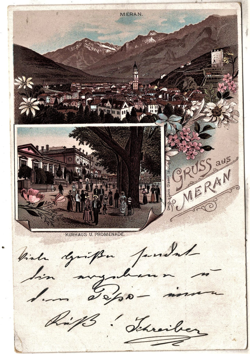 Cartolina antica Gruss aus Meran