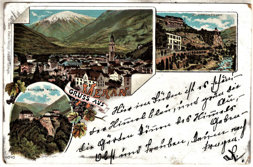 Cartolina antica Gruss aus Meran