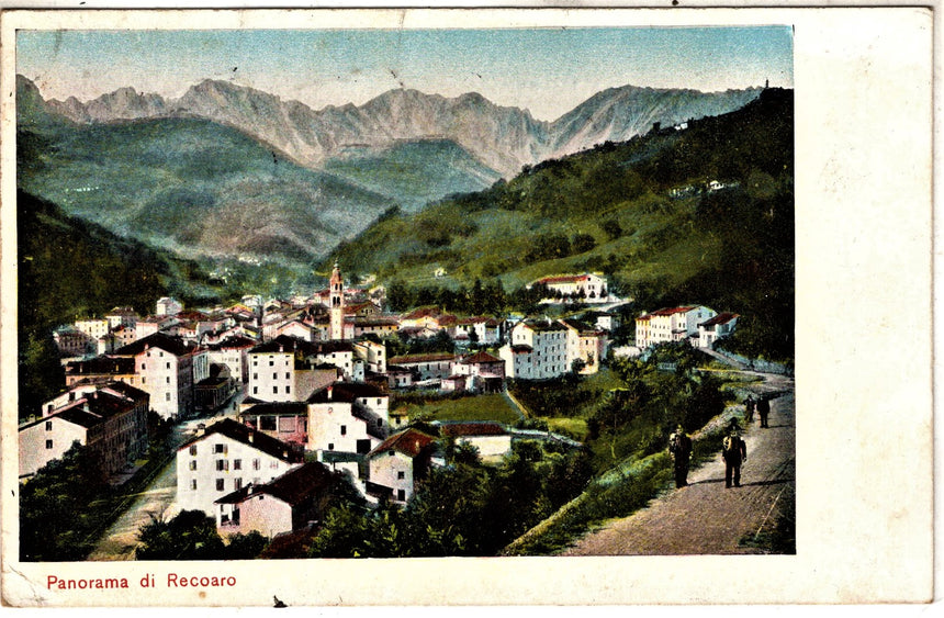 Cartolina antica Recoaro panorama