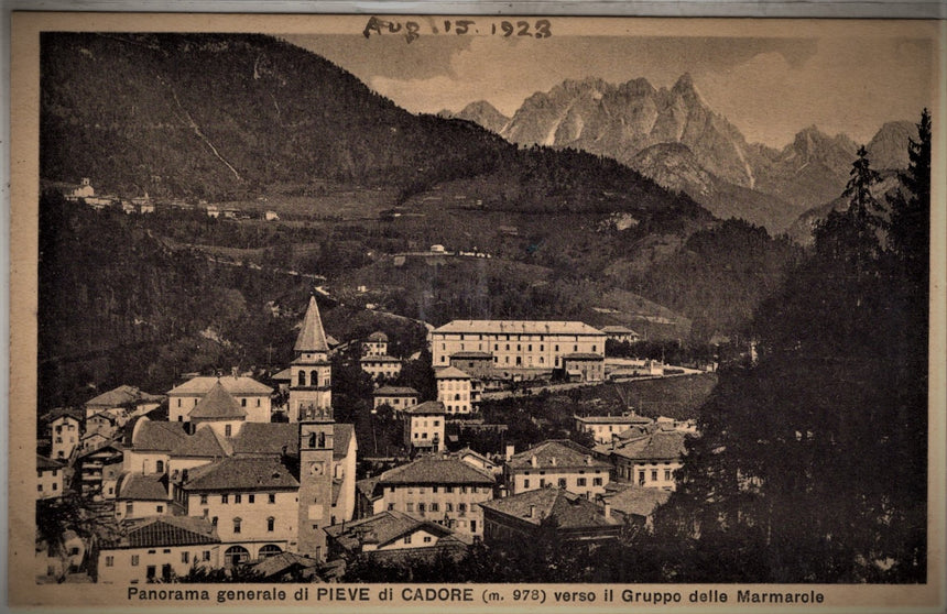 Cartolina antica Pieve di Cadore Belluno