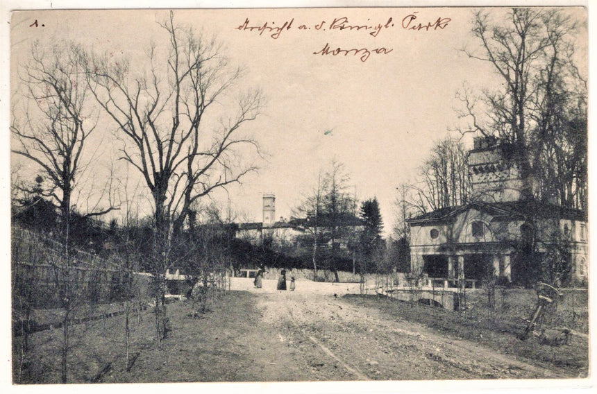 Cartolina antica Milano Monza particolare