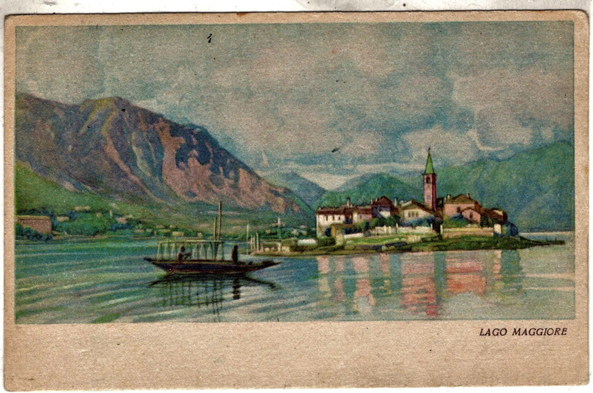 Cartolina antica Lago Maggiore cartolina uff. italiana del turismo