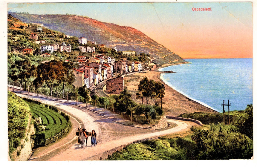 Cartolina antica Imperia Ospedaletti
