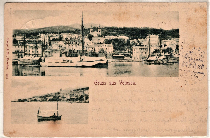 Cartolina antica Gruss aus Volosca