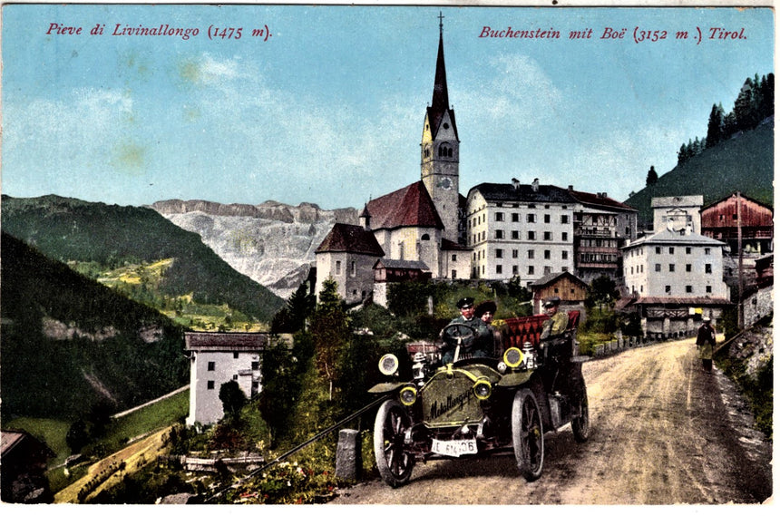 Cartolina antica Pieve di Livinallongo Belluno
