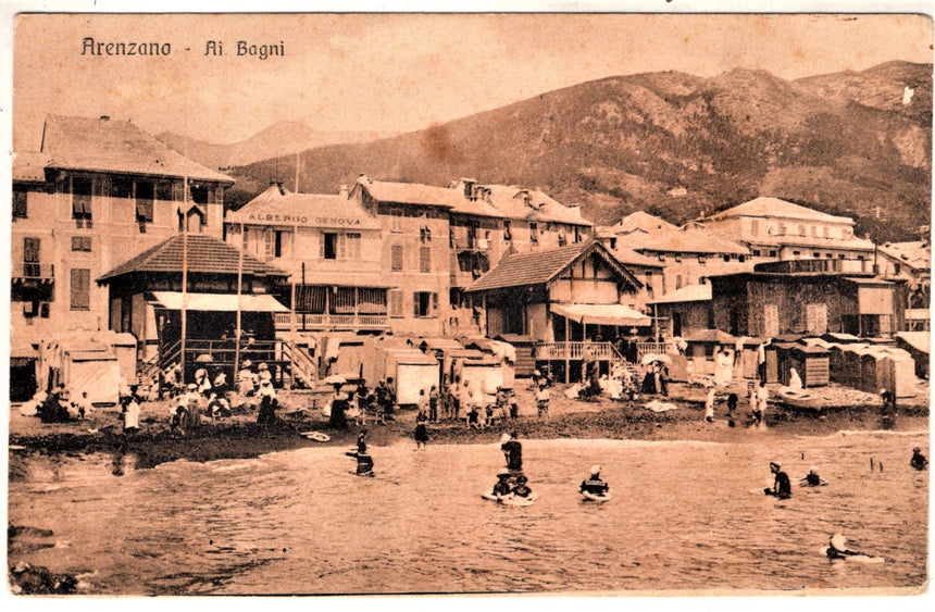 Cartolina antica Arenzano ai bagni