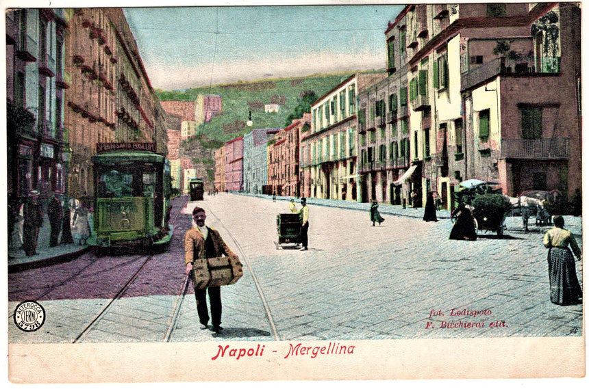 Cartolina antica Napoli Margellina