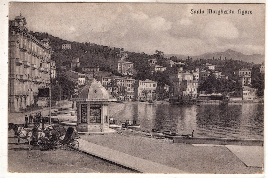 Cartolina antica Genova santa margherita Ligure