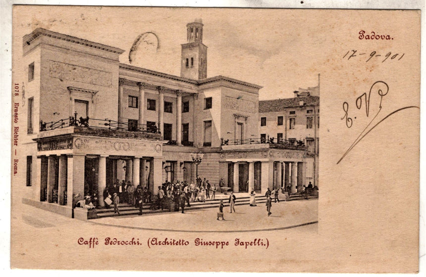 Cartolina antica Padova caffè Pedrocchi