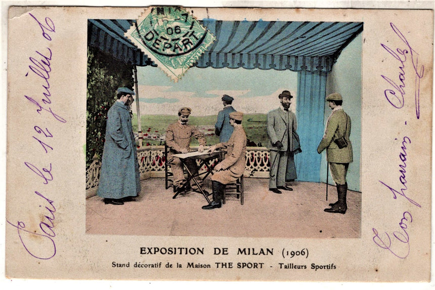 Cartolina antica Milano Exposition de Milam