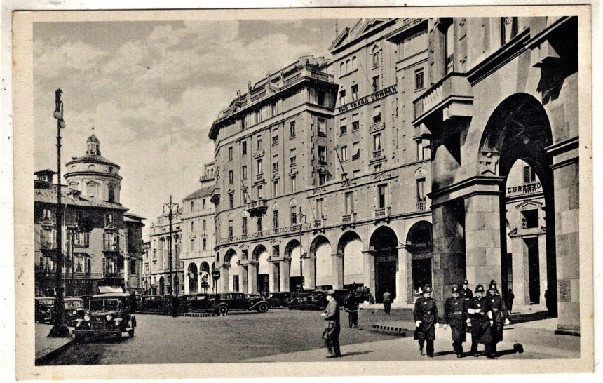 Cartolina antica Milano piazza Francesco Crispi