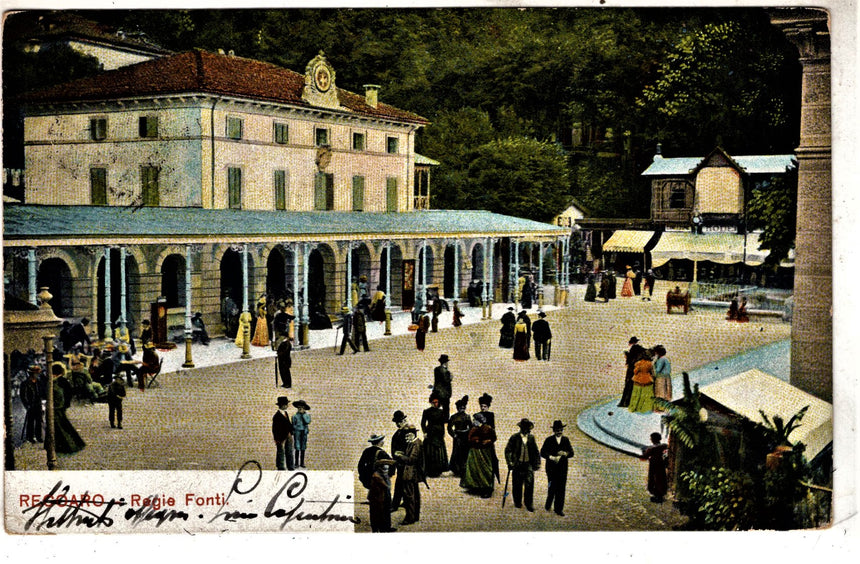 Cartolina antica Recoaro fonte Lelia