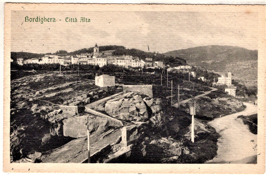 Cartolina antica Bordighera Alta