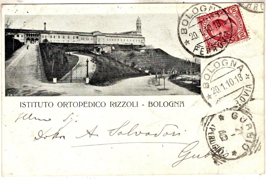 Cartolina antica Bologna Istituto Ortopedico Rizzoli