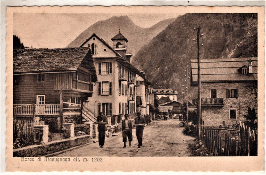 Cartolina antica Borca di Macugnaga ediz.L.Piccioni