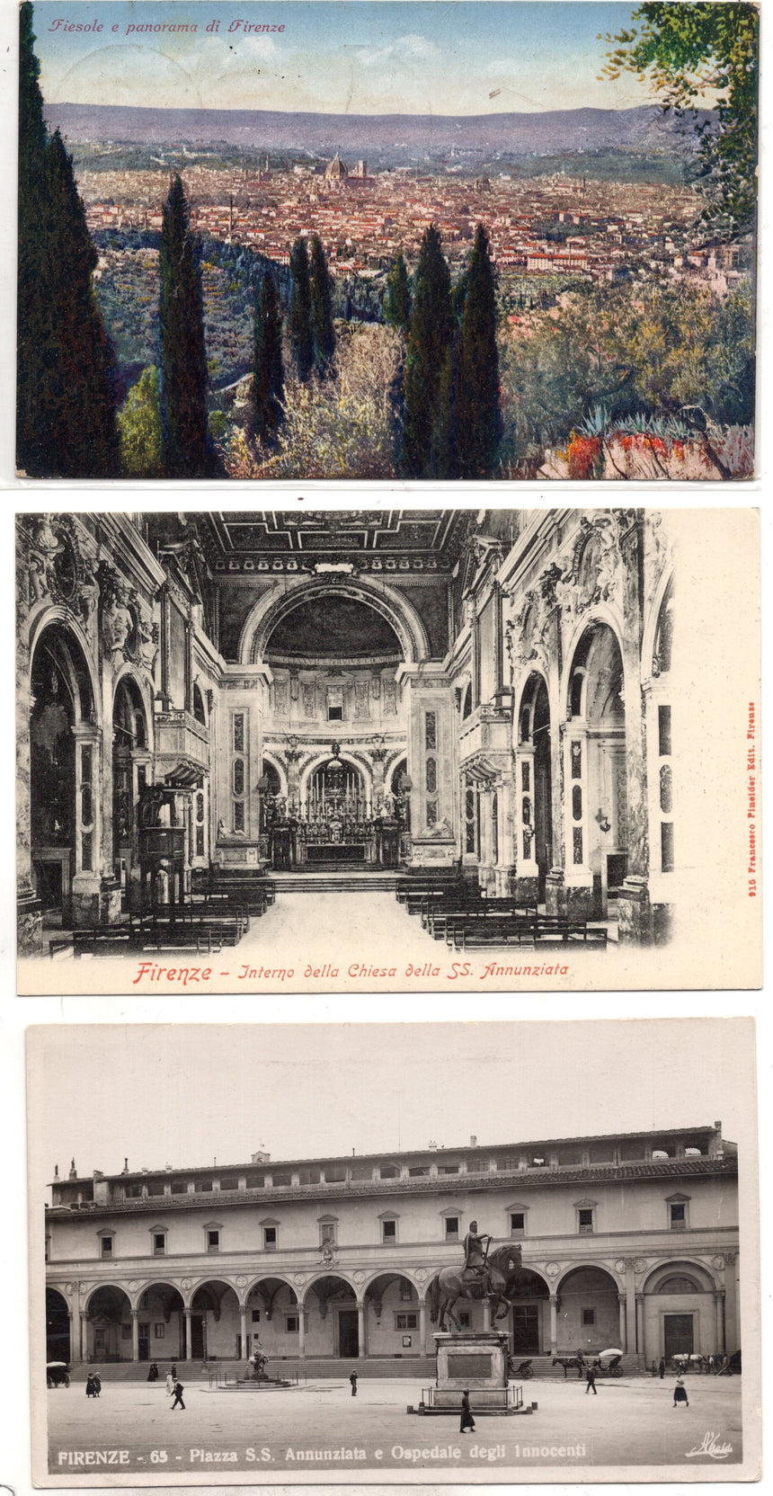 Cartolina antica Firenze lotto miste