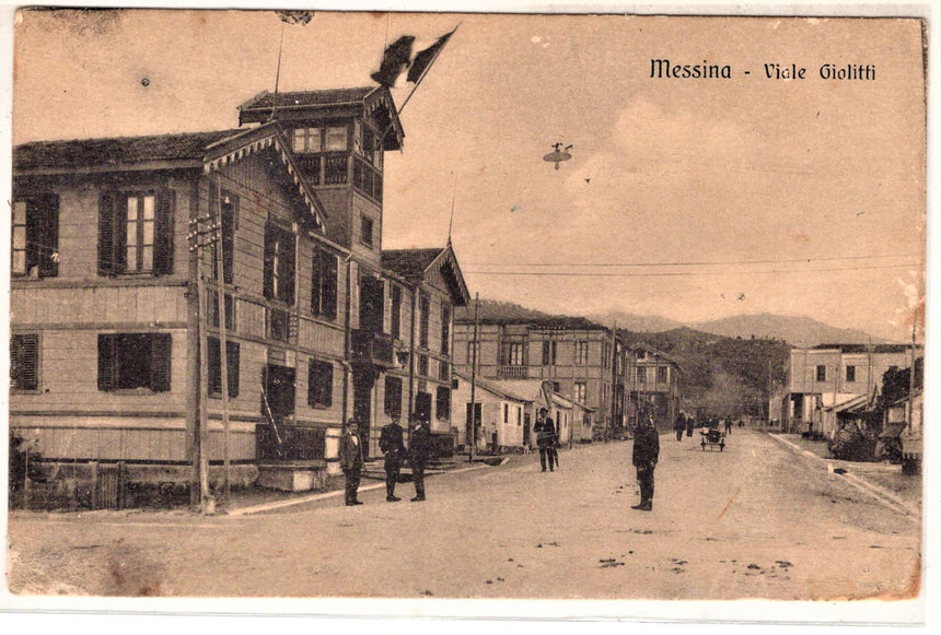 Cartolina antica Messina Viale Giolitti