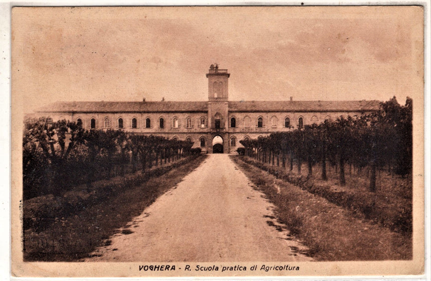 Cartolina antica Voghera R.Scuola pratica di agricoltura