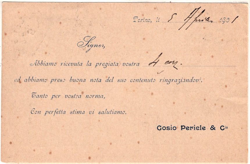 Cartolina antica