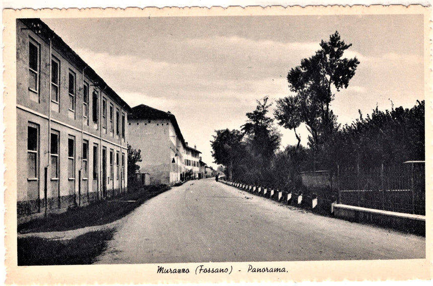 Cartolina antica Murazzo Fossano panorama