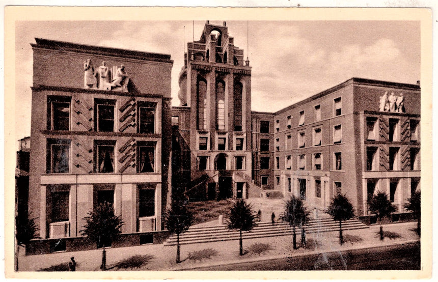 Cartolina antica Milano palazzo dei Sindacati industriali fascisti