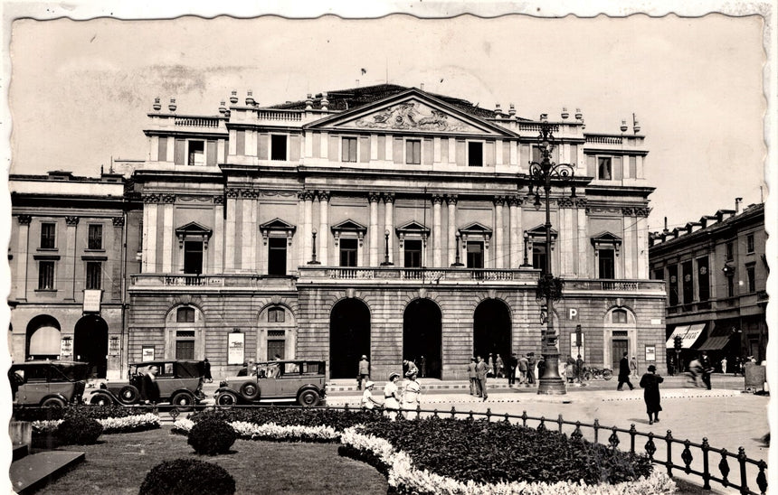 Cartolina antica Milano Teatro della Scala