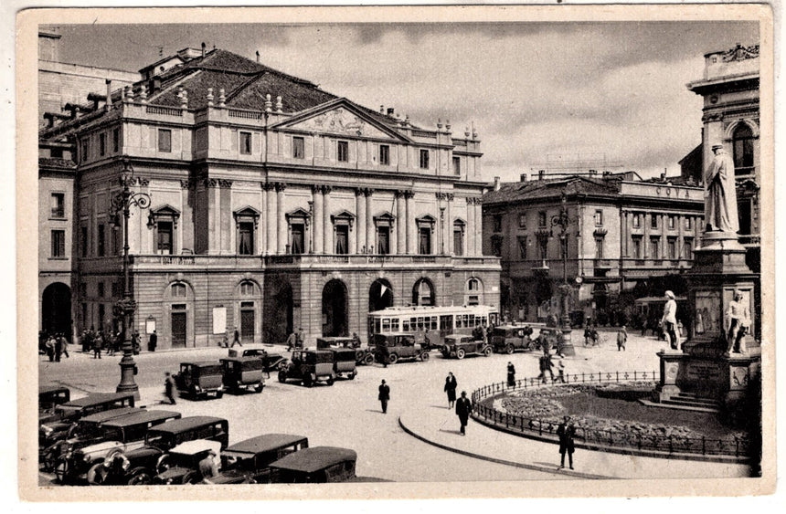 Cartolina antica Milano Teatro della Scala