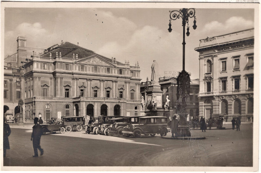 Cartolina antica Milano Teatro della Scala