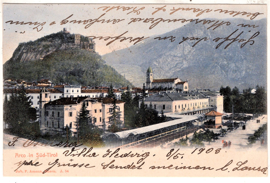 Cartolina antica Arco Trento Arco in Sud Tirol