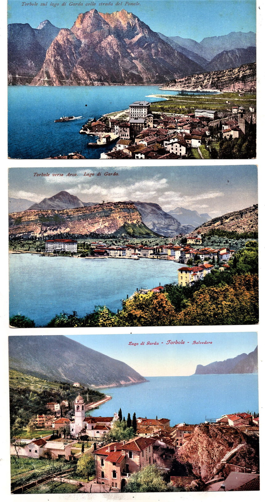 Cartolina antica Torbole sul Garda belvedere