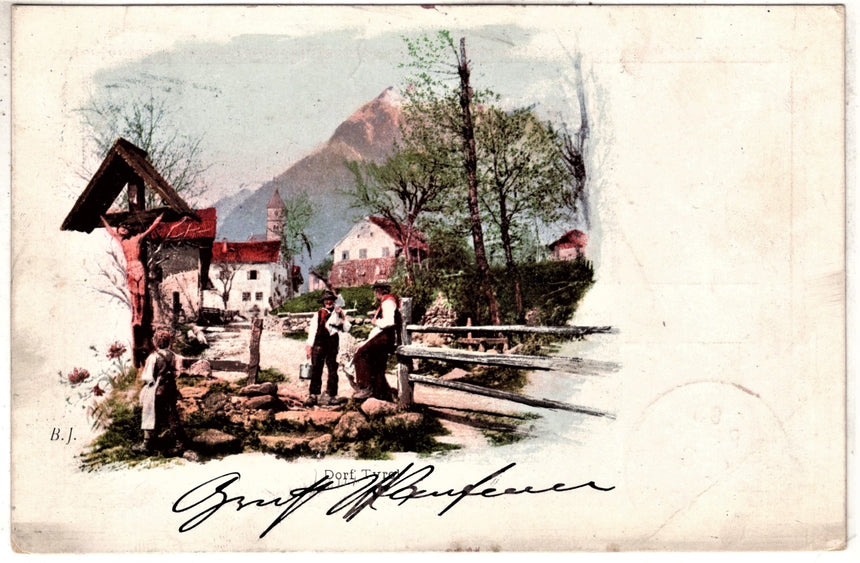 Cartolina antica Merano dorf Tirol