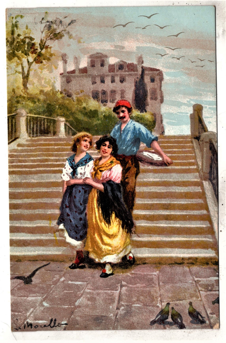 Cartolina antica Venezia veneziane ediz Gimborn