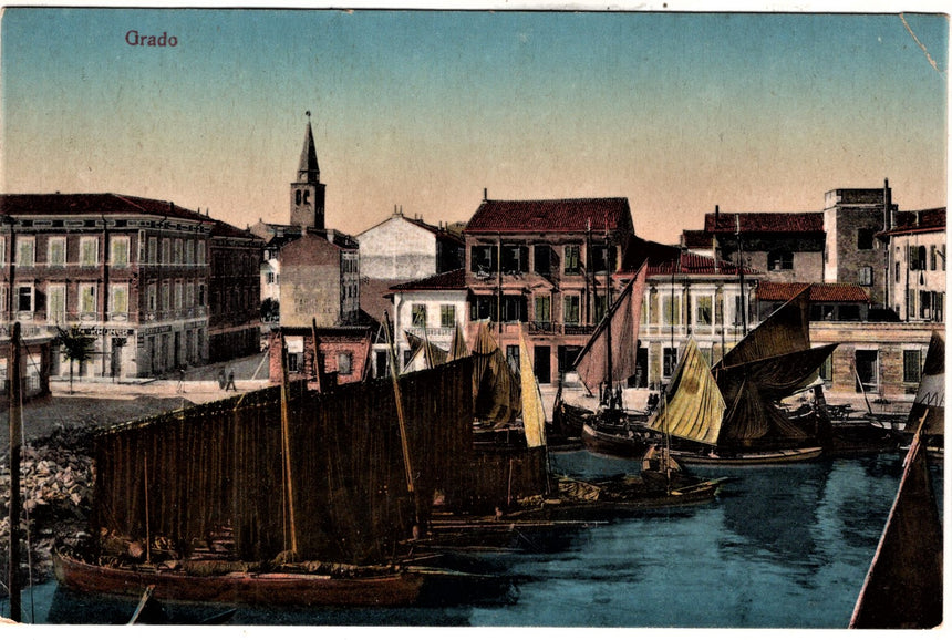 Cartolina antica Grado particolare Croazia
