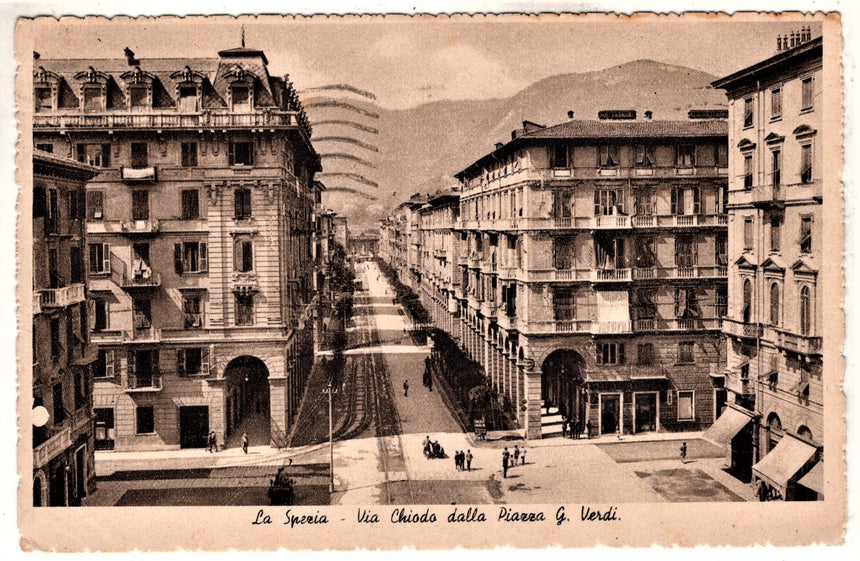 Cartolina antica La Spezia via Chiodo