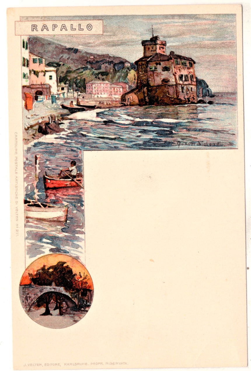 Cartolina antica Rapallo Genova