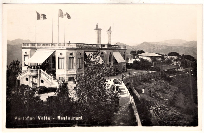 Cartolina antica Portofino Vetta Gran Hotel Restaurant