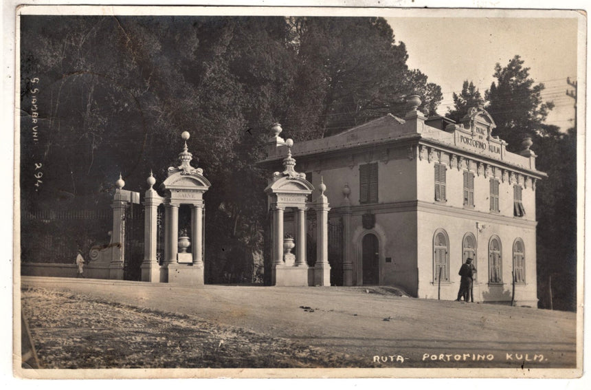 Cartolina antica Portofino Kulm Parc foto N.P.G.