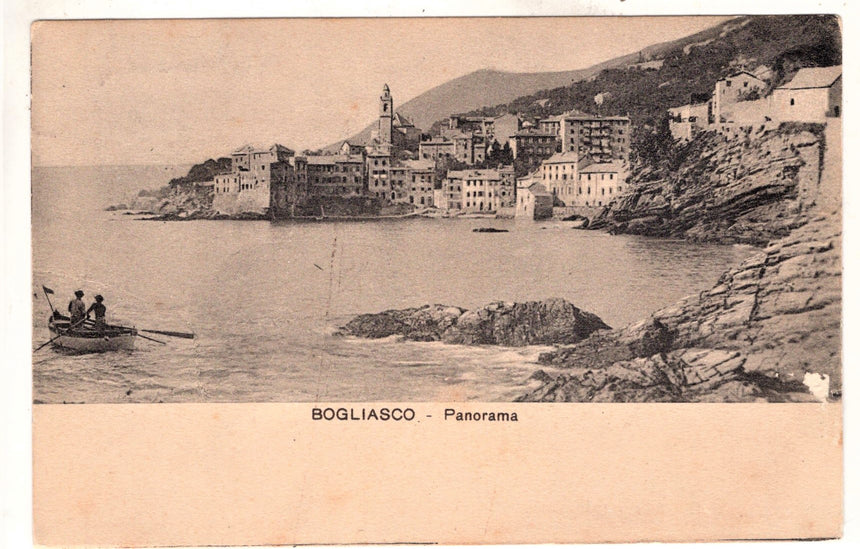 Cartolina antica Bogliasco panorama