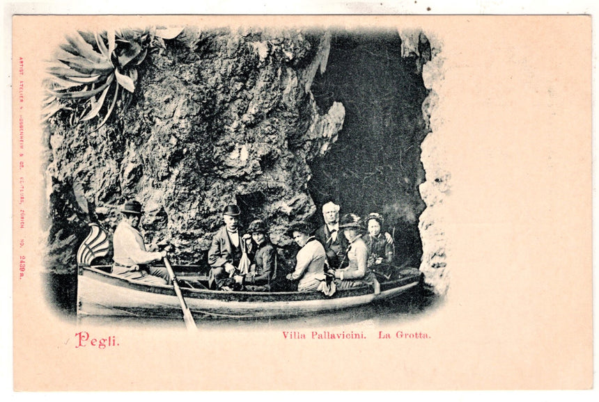 Cartolina antica Pegli villa Pallavicini la Grotta