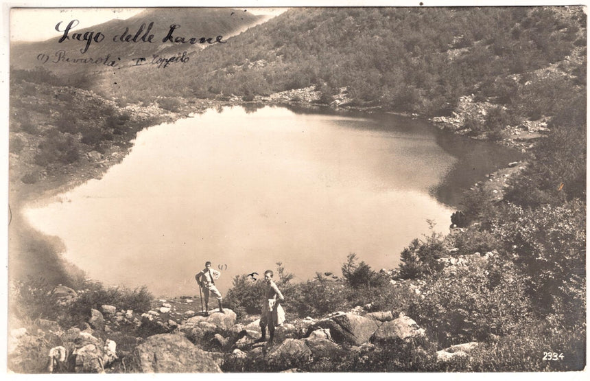 Cartolina antica Chiavari lago delle Lame foto
